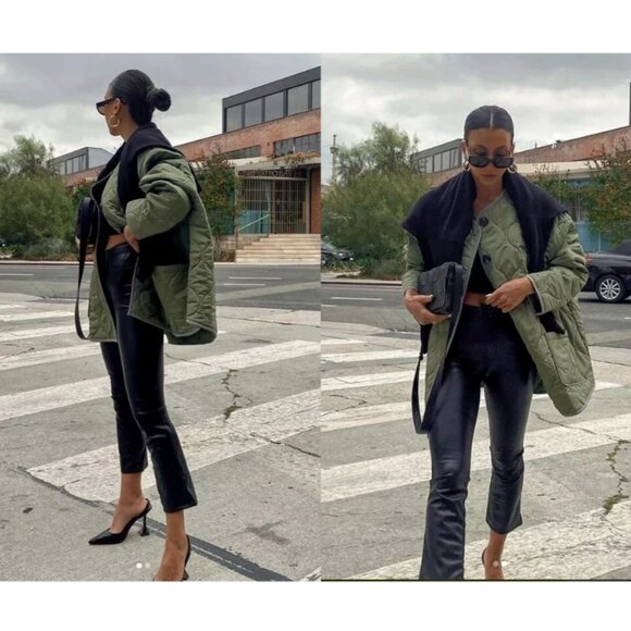 MOTHER Black Leather Jeans - Picture 4 of 14